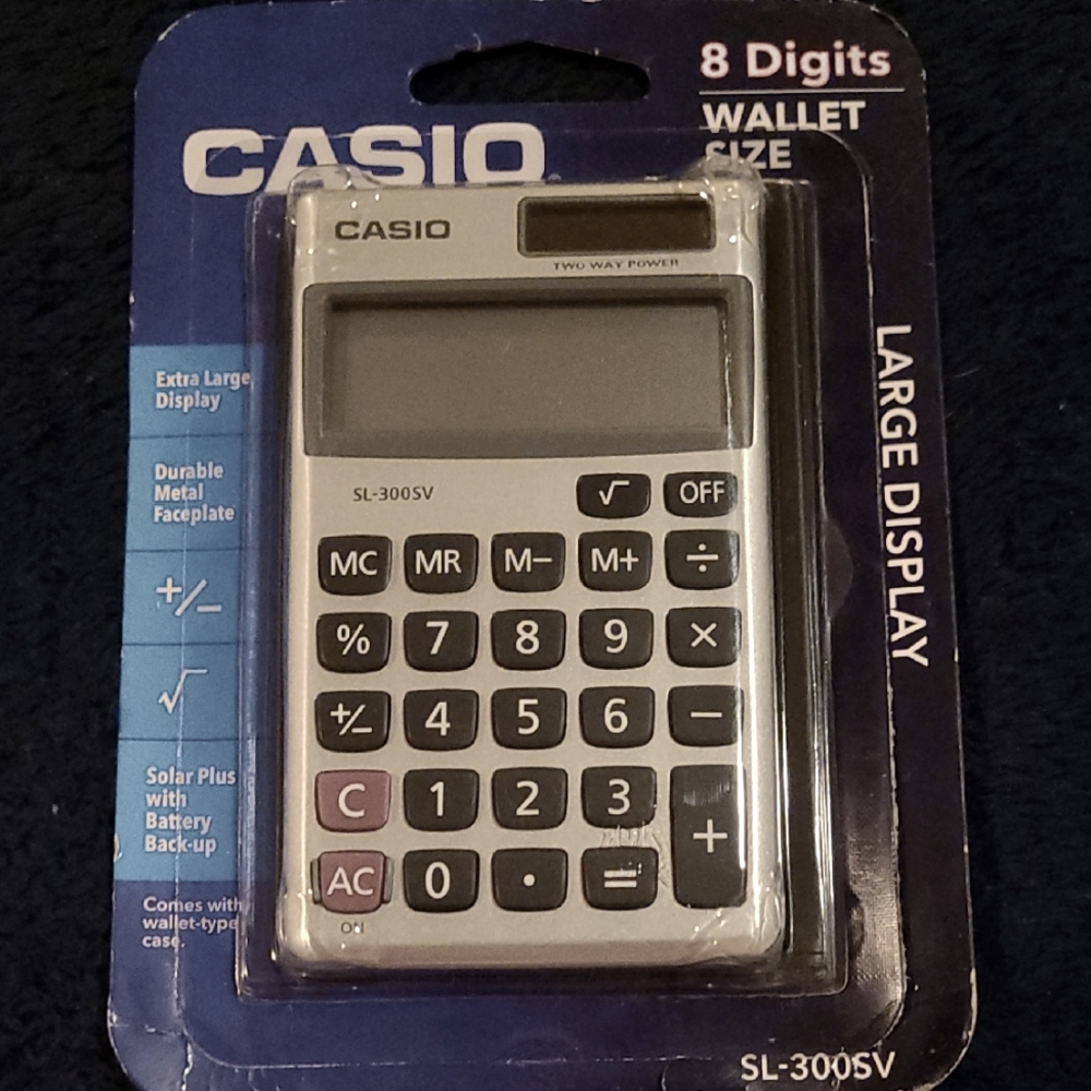 Casio SL-300SV Silver Calculator